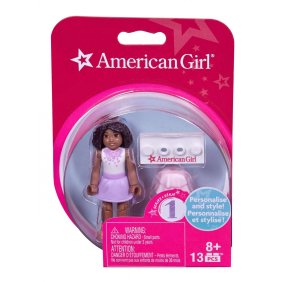 Mega Bloks American Girl White Top and Purple Skirt Mini Figure